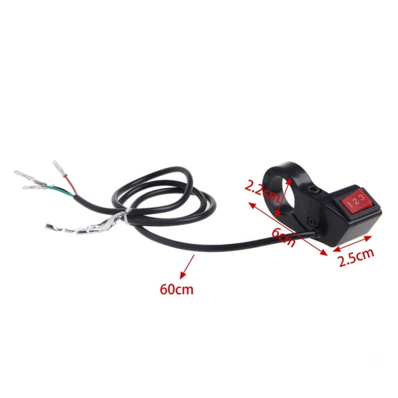 Sinyiin 22mm Electric 3 Speed Module Switch For Shift E-bike Scooter Bike Motorcycle Kit