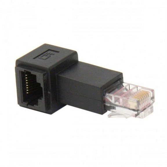 Chenyang CY Right Angled 90 Degree 8P8C FTP STP UTP Cat 5e Male to Female Lan Ethernet Network Extension Adapter Adapter