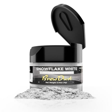 Brew Dust – Snowflake White Edible Drink Powder – Silky Swirl Beverage Safe 4g Jar Brew Dust – Snowflake White Edible Drink Powder – Silky Swirl Beverage Safe 4g Jar