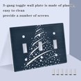 thumbnail image 4 of Dailycode Light Switch Plate Covers 2 Gang Wall Plate Plastics Outlet Covers for Kitchen Home Office Decor White Starry Christmas Tree, 4 of 8