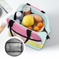 thumbnail image 6 of HUIACONG Axolotl Ice Cream Durable Insulated Lunch Bag for Picnic School, Zipper Portable Lunch Box Insulated Bag, 6 of 10