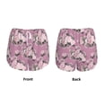 thumbnail image 3 of Rateoe Rose Flowers Printed 2 in 1 Women's Workout Shorts for Athletic Gym Running Shorts with Phone Pockets-XX-Large, 3 of 7