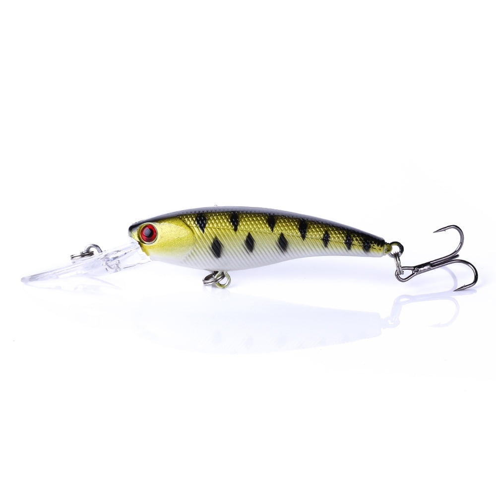 Hengjia Minnow Bass Fishing Lures Set, 10 Count