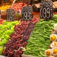 thumbnail image 3 of OULII Fruit Display Rack Fruit Guardrail Plastic Black Practical Design Supermarket Displays 1Pcs, 3 of 8
