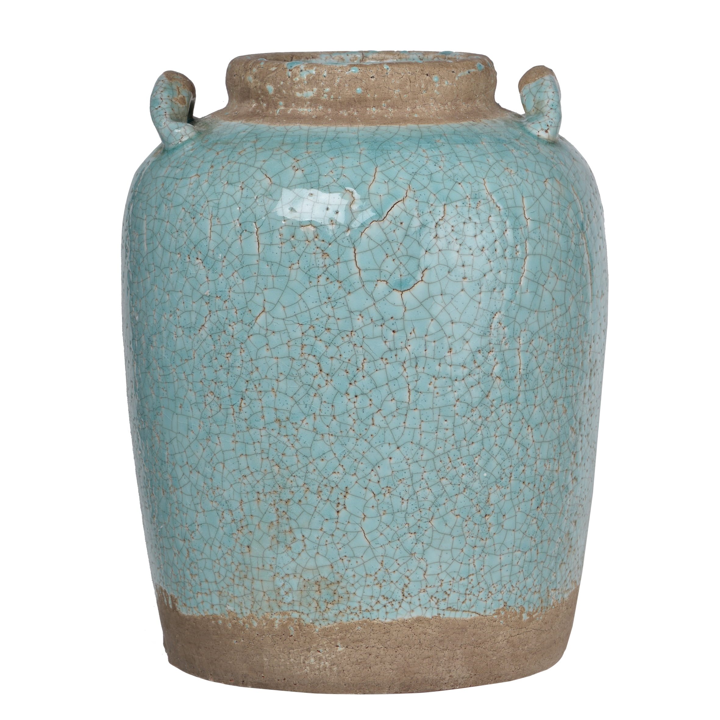 13 by 16-Inch A&B Home Candia Ceramic Vase Beige 