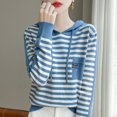 thumbnail image 1 of American Hooded Sweatshirt Women's Loose Base 2024 Spring And Autumn New Item Hooded Sweater Casual Jacket Knitted Sweater Top, 1 of 5