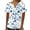Blue 1, variant on Women's Summer Tops Pleated Button down Shirts 2025 Trendy Casual Floral Printed Flowy Short Sleeve Blouses (XL, Black)