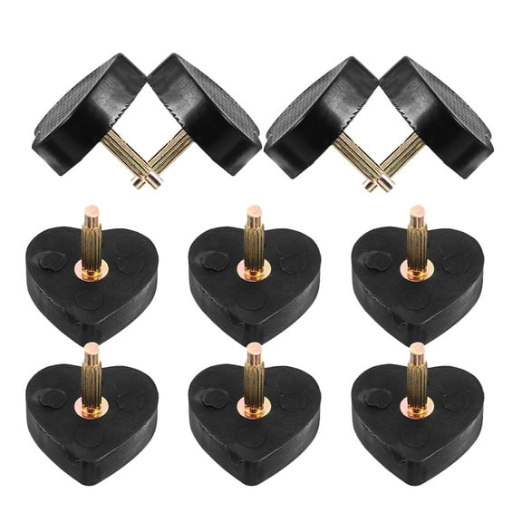 MLINS 5 Pairs Shape High Heels Nails 2.00X2.00X2.00CM Black