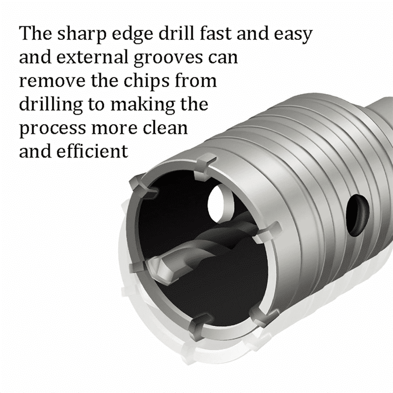 CERPXFF-3-1/8  80mm  Concrete Hole Saw SDS Plus Shank Hole Saw Cutter With 202mm Connecting Rod Drill For Cement Brick Wall