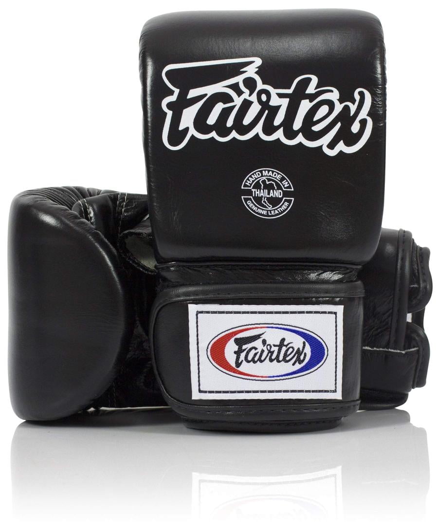 Fairtex Muay Thai Bag Gloves TGO3 Bag Gloves Open Thumb Black