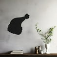 thumbnail image 4 of LaModaHome Santa Hat Metal Wall Art for Festive Home Decor, Holiday Entryway, Joyful Christmas Hanging, Cheerful Seasonal Adornment,Charming SilhouetteHome Decoration Gift -11.8"x13"/30x33cm, 4 of 5