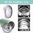 thumbnail image 3 of YWIYIUD 30 oz Tumbler Lids Replacement Spill-proof Splash Lid Cup Tumbler Lids Cover, Travel Mugs, Splash Proof Replacement Cover 1PC, 3 of 5