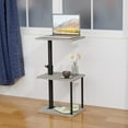 thumbnail image 6 of Swivel End Table with Adjustable Height - Small Space Nightstand - Taupe, 6 of 9