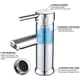 thumbnail image 5 of Grifo de baño mezclador monomando para lavabo, grifo de lavabo alto moderno, grifo de lavabo de latón macizo, mezclador monomando para lavabo adecuado para lavabo de baño, cromado, 5 of 6
