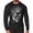 Silver On Black, variant on GYMISH Skull Plate Lightweight Long Sleeve Hooded T-Shirt for Men – Edgy Gym Hoodie, Workout Shirt for Weightlifters & Bodybuilders