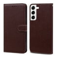 thumbnail image 7 of Wallet Case for Samsung Galaxy S21, Litchi Texture PU Leather Stand Magnet Flip Case with Card Slots Short Wrist Strap Cover for Samsung Galaxy S21 6.2 Inch,Coffee, 7 of 7