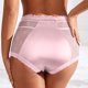 thumbnail image 4 of Gibobby Tangas de sexy mujer Ropa interior sexy con borde de encaje para mujer Love Mesh High Waist Luxury Ice Silk Triángulos para mujer(Rosa,G), 4 of 5