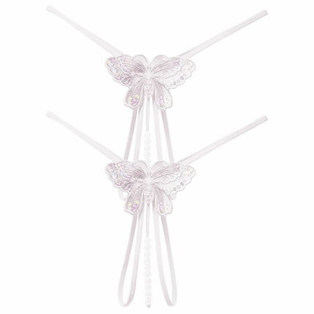HYSYSB Crotchless Underwear for Women thongs for Women plus Size G String thong Panties for Women thong Briefs Thong Pants String Underwear Very Underwear micro Thongs for Women White One Size