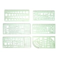 thumbnail image 1 of MasteelfCA 1 Set Geometric Stencil Drafting Tool Geometric Architecture Drawing Template, 1 of 7