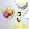 thumbnail image 4 of 3 pack Long Handle Ice Tea Spoons, Ice Cream Spoon, Coffee Spoon, Stainless Steel Spoons for Cocktail Stirring, Mixing, Tea,15cm (Gold), 4 of 5