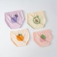thumbnail image 4 of NIEWTR Girls Toddler Underwear Kids Panties Soft Cotton Briefs Comfortable Cartoon Pattern（Blue,1-2 Years), 4 of 4