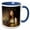 Blue/White, variant on 3drose, Portrait of Emma, Lady Hamilton by Goerge Romney, 11oz Two-tone Red Mug