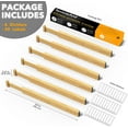 thumbnail image 3 of SpaceAid Bamboo Drawer Dividers with Labels, Kitchen Adjustable Drawer Organizers,6 Dividers (17-22 in), 3 of 7