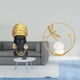 thumbnail image 2 of Elegante Figura De Resina Africana Con Bola De Cristal De Metal, Adorno De Mesa, Decoración Creativa Para El Hogar, Centro De Mesa Para Entrada, Pasillo, Estante, Dormitorio, Sala De Estar., 2 of 8