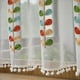 thumbnail image 4 of 2X Cortinas Semitransparentes Bordadas, Media Ventana Escalonada para Cocina, Cortina Transparente con Bolsillo para Barra, Cortinas de Tul para Cocina A, 4 of 5