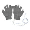 thumbnail image 2 of Idoravan Heated Gloves for Men Women Rechargeable ,USB Feeling Heating Gloves USB Thermal Gloves USB Electric Heating Gloves Keep Warm In Winter Gray, 2 of 6