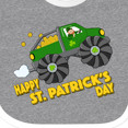 thumbnail image 4 of Inktastic Happy St. Patrick's Day Monster Truck with Leprechaun Boys or Girls Baby Bib, 4 of 4