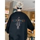thumbnail image 3 of Nuevas sudaderas con estampado gráfico divertido para hombre, sudaderas con capucha de algodón con cuello redondo y letras, ropa de calle de otoño, chándal, ropa Y2K, 3 of 5