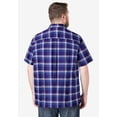 thumbnail image 4 of KingSize Men's Big & Tall Plaid Wrinkle-Resistant Short Sleeve Button Down, 4 of 6