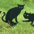thumbnail image 5 of Halloween Black Cat Yard Signs with Stakes Scary Silhouette Halloween Decorations for Outdoor Yard Lawn Garden Halloween Decor, 5 of 5