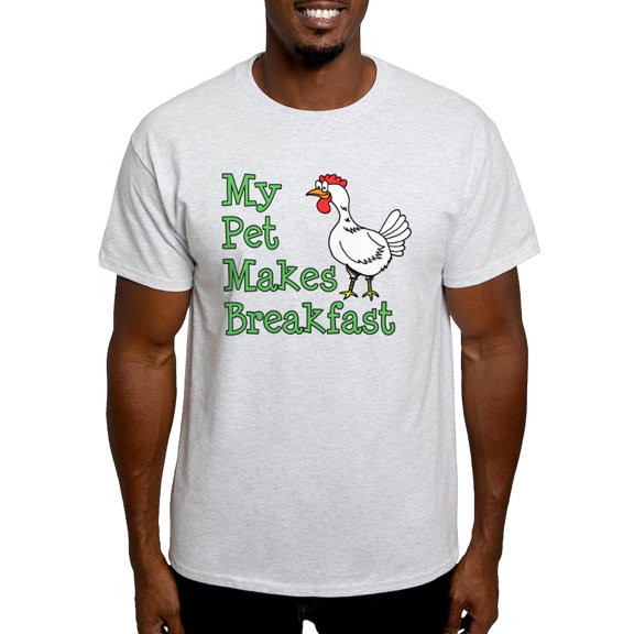 CafePress - Pet Makes Breakfast T Shirt - Men's Classic Graphic T-Shirt