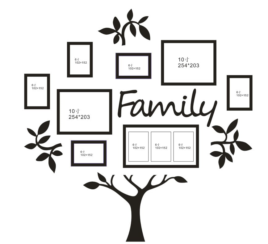 Meigar Family Tree Frame Collage Pictures Frame Collage Photo Wall Mount Decor Wedding