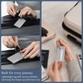 thumbnail image 4 of Brookstone Luggage Tags Name Card Travel Tags for Luggage with Steel Loop Fastener 2 Pack Set, 4 of 6