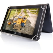 10.1 Standable Black Leather Look Case with Strap Ideal for Fusion5 Xtra v1, Xitra v3, Xtra Compact and Xtra 4CORE Android Tablets - Fusion5 6 Month Warranty as Standard.