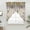 Light Beige Light Green Light Purple, variant on Watercolor Floral Swag Curtains for Kitchen/Bedroom/Living Room, Spring Daisy Sunflowers Wisteria Hummingbird Scalloped Curtains 63 Inch Long, Window Swag Topper Curtains Valances 2 Panels 36"x63"