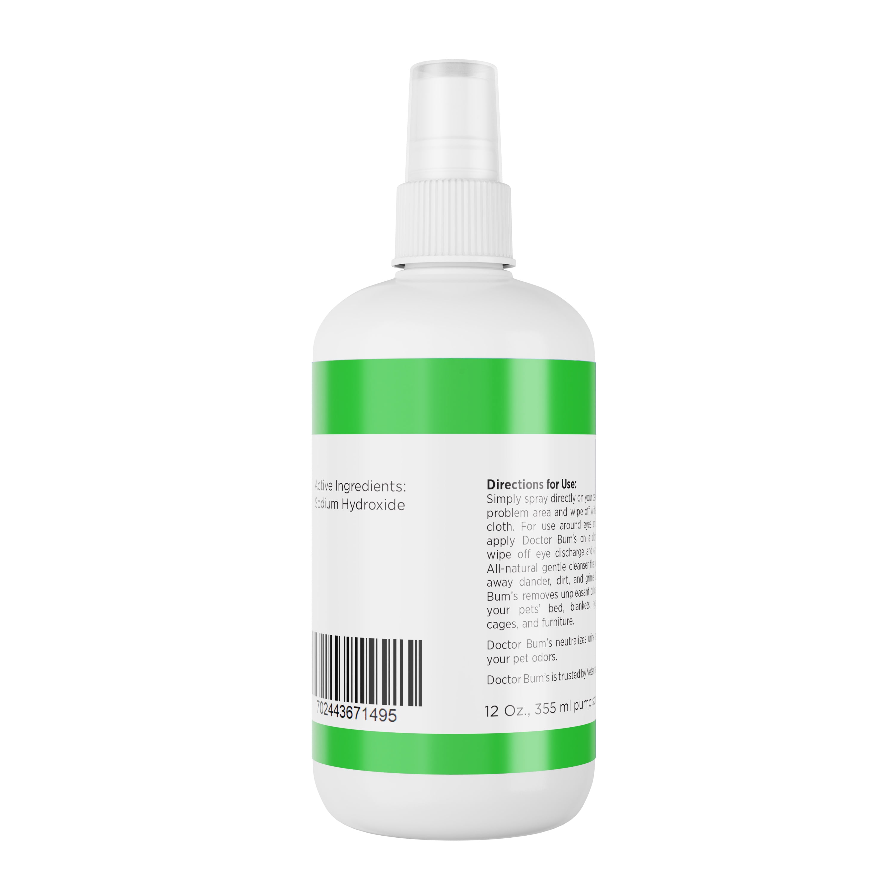 Doctor Bum's All Animal Dirt and Odor Eliminator for Dogs and Cats