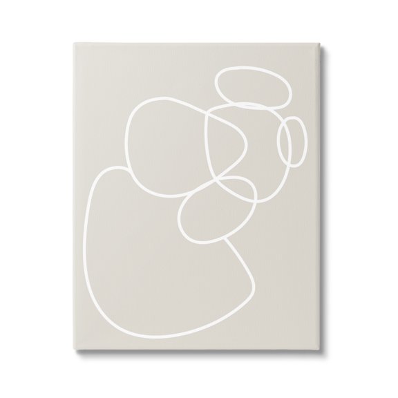 Stupell Industries Stacked Abstract Rocks Nature Painting Gallery Wrapped Canvas Print Wall Art, 36 x 48