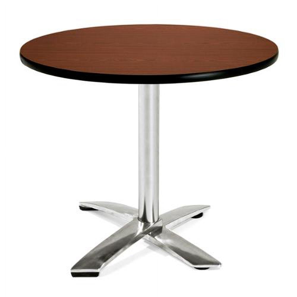 OFM 36" Round Folding Table in Cherry