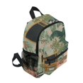 thumbnail image 2 of FORMRS School Backpack with Front Zippered Pocket 12" Student Travel Daypack, Pink and Green Cat, 2 of 6