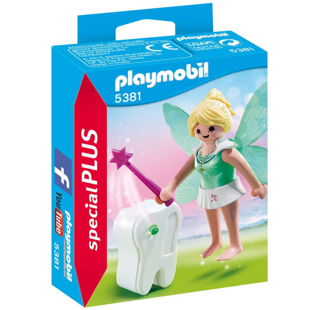 New Playmobil Figure Tooth Fairy magic wand wings flower hair band 