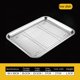 thumbnail image 1 of Juego grande de bandeja y rejilla para hornear, bandeja para hornear de acero inoxidable para galletas con rejilla para enfriar, horno rectangular apto para lavavajillas, 1 of 5