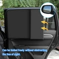 thumbnail image 3 of Car Window Shades with Magnets,4 Pack Strong-Light Blocking & UV Protection Privacy Shades,Car Window Covers,Block Car Privacy Curtains for Breastfeeding,Napping,Dressing,Camping,Black,Topboutique, 3 of 8
