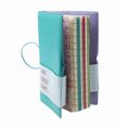 thumbnail image 2 of PU Leather Notebook with Colored Pages Notepad with Colored Paper Medium Size (Light Blue), 2 of 6