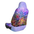 thumbnail image 2 of Fuzoiu Colorful Purple Cosmos Flower Print Elastic Car Seat Covers, Seat Cover Protector,Universal Fit Interior Covers for Most Cars,Washable Seat Cover Non Slip for SUV,Sedan,Van, 2 of 5