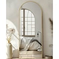 thumbnail image 4 of Antok Arched Full Length Floor Mirror 59"x16.1" Full Body Mirror with Stand, for Bedroom, Living Room, Cloakroom, Gold, 4 of 6