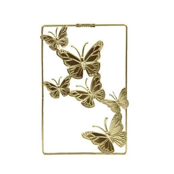 ERDOUY Metal Wall Art Decor for Living Room, Home Decor Living Room Wall Decor, Silhouette Wall Art(Gold)